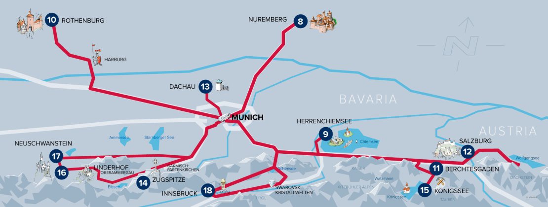 tour map daytrips bavaria autobus oberbayern