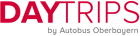 Logo rot Autobus Oberbayern Daytrips grau freigestellt