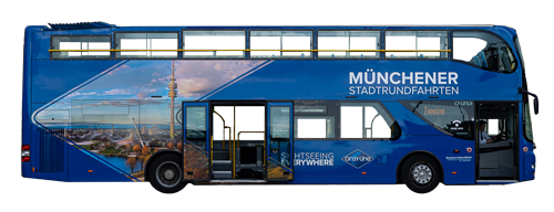 Münchener Stadtrundfahrten Bus blau freigestellt 2